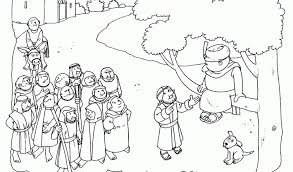 Zacchaeus Coloring Sheet Bible Colorings Coloring Zacchaeus Sunday School Coloring Pages Bible School Crafts