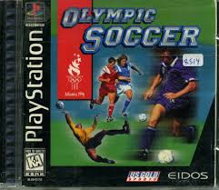 Today, the glory of the olympic soccer gold lies within your reach! Video Game Sony Playstation Olympic Soccer Atlanta 1996 Sony Computer Entertainment America Google Arts Culture