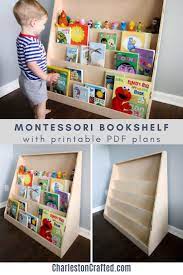How To Build A Diy Montessori Front Facing Bookshelf Pdf Plans Toddler Playroom Bookshelves Kids Montessori Playroom