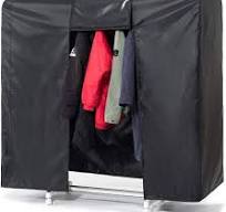 Garment Rack Cover 59" Clothes Rack Cover for Storage, Heavy Duty Dustproof  Waterproof Clothes Closet Cover with 2 Full Strong Zipper, Wardrobe Rack ...