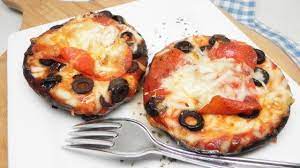 Air Fryer Portobello Pizzas For Two Recipe Air Fryer Recipes Healthy Portobello Pizza Air Fryer Recipes Easy