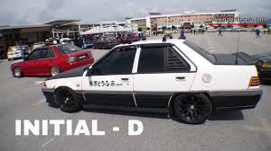 Have been using it since i first got my driving license, in 1997. Saga Iswara With Initial D Style Mega Gathering 2k16 Closeup Video Youtube