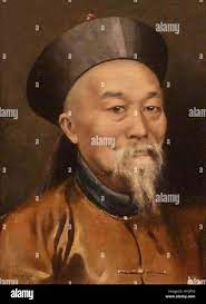 Hubert Vos's painting of Li Hongzhang Stock Photo