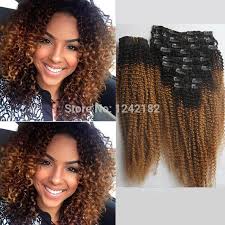 4.1 out of 5 stars 1,025. Clip In Ombre Human Hair Extensions African American Clip In Human Real Hair Extensions Beauty Product Curly Clip Ins From Symysubo 28 95 Dhgate Com