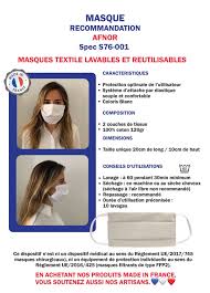 Lavable en machine, ce masque de protection en tissu couvre le nez et la bouche pour réduire les projections salivaires. Lot De 10 Masques En Tissu Coronavirus Afnor Enfant Pharmacieveau Fr Vente En Ligne France