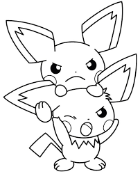Coloring Electric Pichu Picture Coloring Pictures Pokemon Coloring Sheets Love Coloring Pages