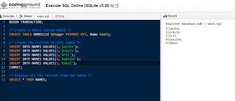 Data within a database is typically modeled in rows and columns in tables to make data querying and processing more efficient. Which Is Best And Free Online Compiler Editor For Sql Pythonslearning