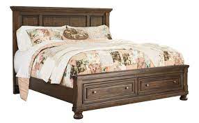 Get the lowest price at goedekers.com. Signature Design By Ashley Flynnter Medium Brown King Storage Panel Bed B719b14 Fitz S Furniture Gallery