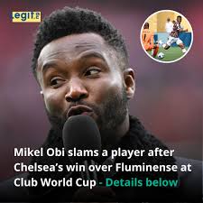 Mikel Obi criticised a Chelsea player for repeated blunders despite the  Blues' 2-0 win over Fluminense in the Club World Cup. Details in the  comments. Photo Credit: Getty Images.