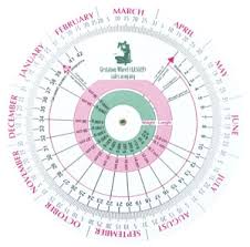 symbolic calendar chart pregnancy due date calculator chart