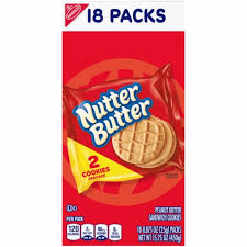 Nutter butters are the ultimate peanut butter cookie — a delicious crunchy peanut butter sandwich cookie! Nutter Butter Peanut Butter Sandwich Cookies 18 Ct 0 88 Oz Food 4 Less