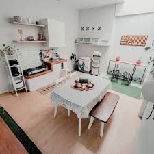 Dapur menjadi fokus desain rumah. 8 Potret Interior Rumah Minimalis Tanpa Sekat Hunian Mungil Jadi Luas Rumah123 Com