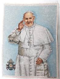 Cerca un disegno da colorare: Arazzo Papa Francesco Cm 40x50 Arazzi Vendita Online Semprini Arredi Sacri