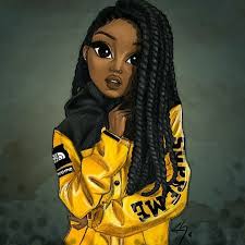 In Anime Black Girl Drawing Collection Clipartxtras Black Girl Art Black Women Art Black Love Art
