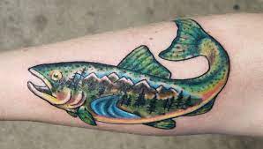Browse our rainbow trout tattoo design images, graphics, and designs from +79.322 free vectors graphics. Rainbow Trout Tattoo Trout Tattoo Tattoos Moutain Tattoos