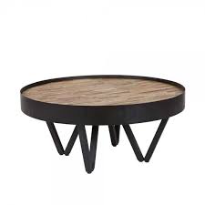 Runder Couchtisch Jantal In Schwarz Metall Couchtisch Rund Runder Kaffeetisch Couchtisch Schwarz