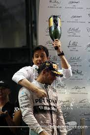 Toto wolff & george russell | portuguese grand prix 2021. Toto Wolff Hamilton Celebrating On The Podium Lewis Hamilton Lewis Hamilton Formula 1 Toto Wolff