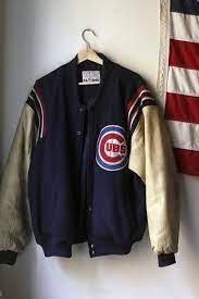 Vintage Chicago Cubs Majestic Letterman Jacket Etsy Chicago Cubs Jacket Cubs Jacket Letterman Jacket