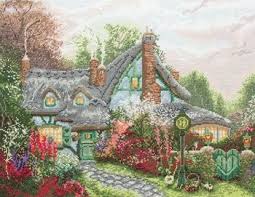 Maybe you would like to learn more about one of these? Maia Sweetheart Cottage Thomas Kinkade Cross Stitch Kit 123stitch Com Cross Stitch Landscape Cross Stitch Cross Stitch Embroidery