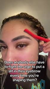 Please Help! I Tried Giving Myself An Eyebrow Slit But Failed Miserably.  Does Anyone Know A Way I Can Hide This Failure?! Here'S A Picture For What  The Slit Looks Like. I'M