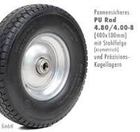 PU-Achsenrad 4.80/4.00-8 mit versetzter Kugellager-Nabe und ...