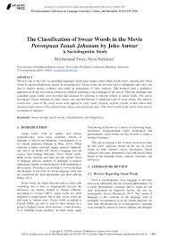 Download your favorite mp3 songs, artists, remix on the web. Pdf The Classification Of Swear Words In The Movie Perempuan Tanah Jahanam By Joko Anwar A Sociolinguistic Study