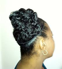 As referenced in hair story: Pin Curl Updo African American Tutorial Protective Style