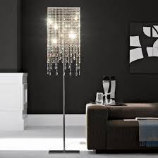 The Modern Lamps With Lampshade Made Of Glass Pendant By Cattelan Motiq Online Home Decora Chandelier Floor Lamp Crystal Floor Lamp Floor Lamps Living Room