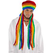 Rainbow Dreadlocks Wig Cap Wig Cap Wigs Halloween Wigs