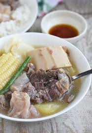 Beef Nilaga Is The Ultimate In Comfort Food Made Hearty With Tender Beef And Tendons Potatoes And Corn And Tender Crisp Beef Nilaga Recipe Food Lamb Recipes