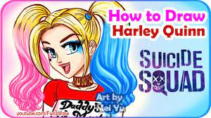 How to Draw Anime, Manga Harley Quinn | Mei Yu - Fun2draw | Online Art  Lessons - YouTube