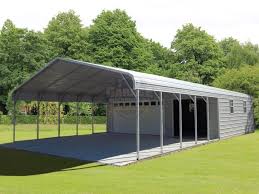 Combo Carport Garage Attached Carport Garage Metal Carports Metal Buildings