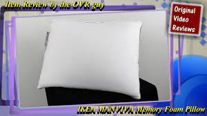 Ikea Manviva Memory Foam Pillow Review Original Video Reviews