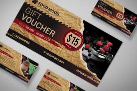 Bakery Gift Voucher Design Template Voucher Design Gift Voucher Design Mockup Free Psd