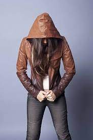 Ombre Leather Moto Jacket W Removable Hood Chaqueta De Cuero Chaquetas Ropa