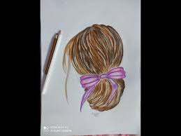 Sketching Hair Professionally In Wood Color رسم الشعر باحتراف بالالوان الخشب Youtube In 2021 How To Draw Hair Hair Accessories Drawings