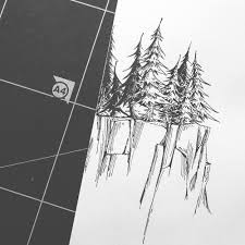 Pine Tree Drawing Pine Tree Tattoo Pine Tree Drawing Tree Line Tattoo
