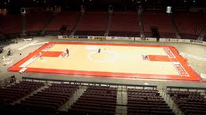 Mens Basketball Bon Secours Wellness Arena Court Transformation