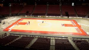 mens basketball bon secours wellness arena court transformation