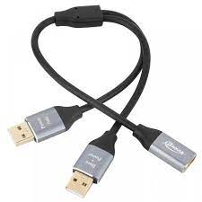 USB 2.0 A Female to 2x USB A Male Hub Power Adapter Y Splitter Cable 30cm |  eBay