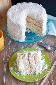 Coconut Cake With Sour Cream Chantilly Icing Recipe Sour Cream Cake Sour Cream Recipes Coconut Cake Recipe