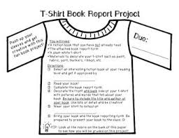 T Shirt Book Report Project Rubric Set Book Report Projects Book Report Book Report Rubric