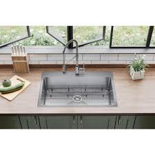 single bowl dual mount sink kit