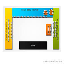 Knuckleheads Saloon 2019 Seating Chart