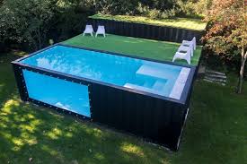 Zwembad Thuis Swimming Pool Home In 2020 Shipping Container Pool Cost Container House Design Container Pool