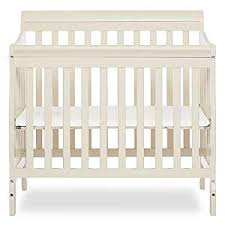 Dream On Me Aden Convertible 4 In 1 Mini Crib French White In 2020 Mini Crib Cribs Crib Mattress Pad