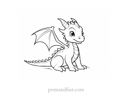 Love to share this cute Baby Dragon Coloring Page | Free and printable |  learn to draw with coloring pages ! : r/learntodraw