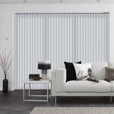 Please consider your view before specifying. Gala Mineral Made To Measure Light Sky Blue Fabric Vertical Blinds
