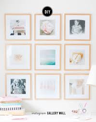 Start with the biggest frame first and place it off center. Diy Instagram Gallery Wall