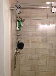 Wood Tile In Shower Stall Marazzi Home Depot Glass Door Is Allen Roth Frameless Bathrooms Remodel Master Bath Renovation Wood Tile Shower